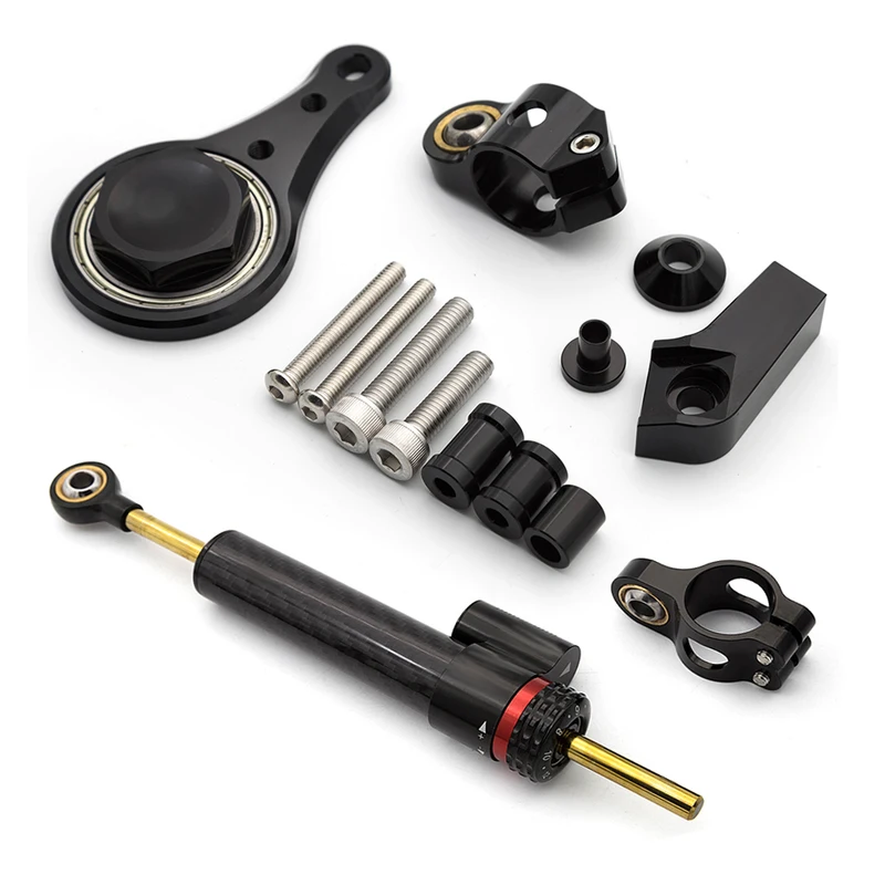 Steering Damper Stabilizer Kit Cnc - Kawasaki Ninja ZX-6R ZX636 ZX6R ZX636