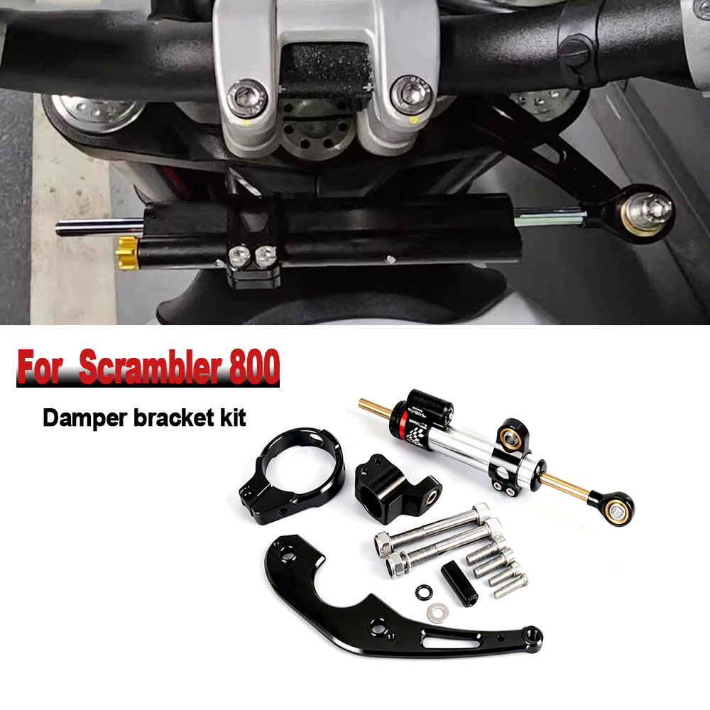 Steering Damper Stabilizer Kit Cnc - Ducati Scrambler 800 Scrambler800 için yeni