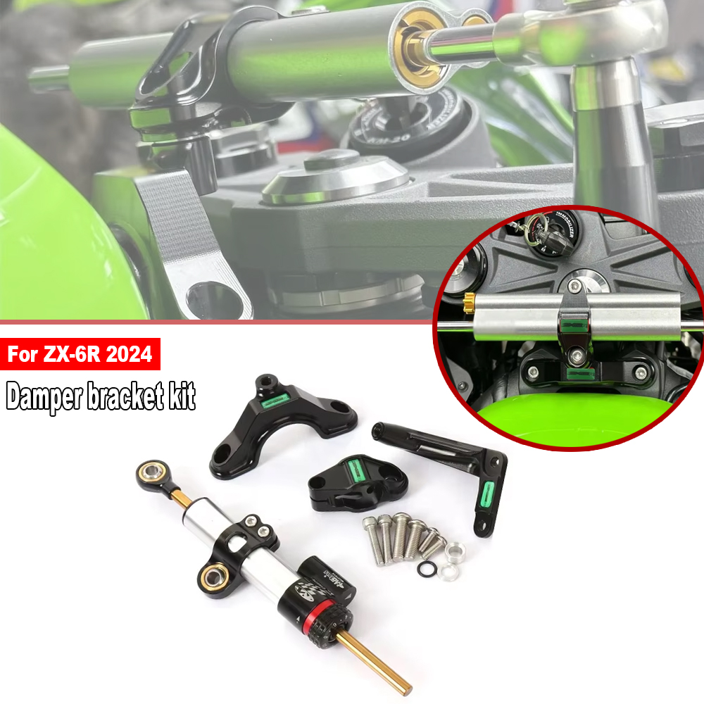 Kawasaki Ninja ZX 6R ZX-6R ZX6 - Steering Damper Stabilizer Kit Cnc incelemesi ve fiyatı